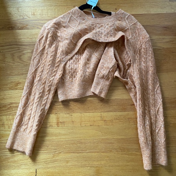 NWT orange free people mercury sweater set small - Picture 4 of 6